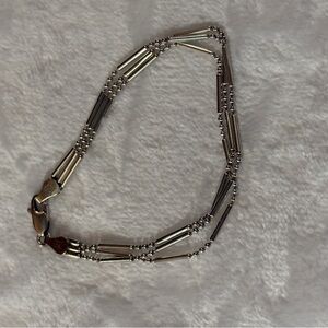 Sterling Silver Three Strand Beaded Bracelet